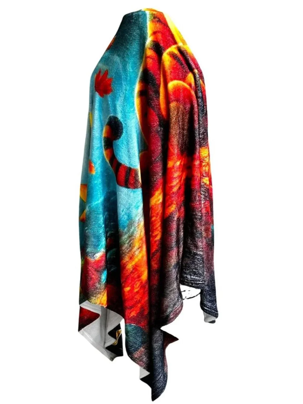 Amie J Tigger Blanket Throw Halloween Jack O Lantern Trick Treat Fall Jazz Blues
